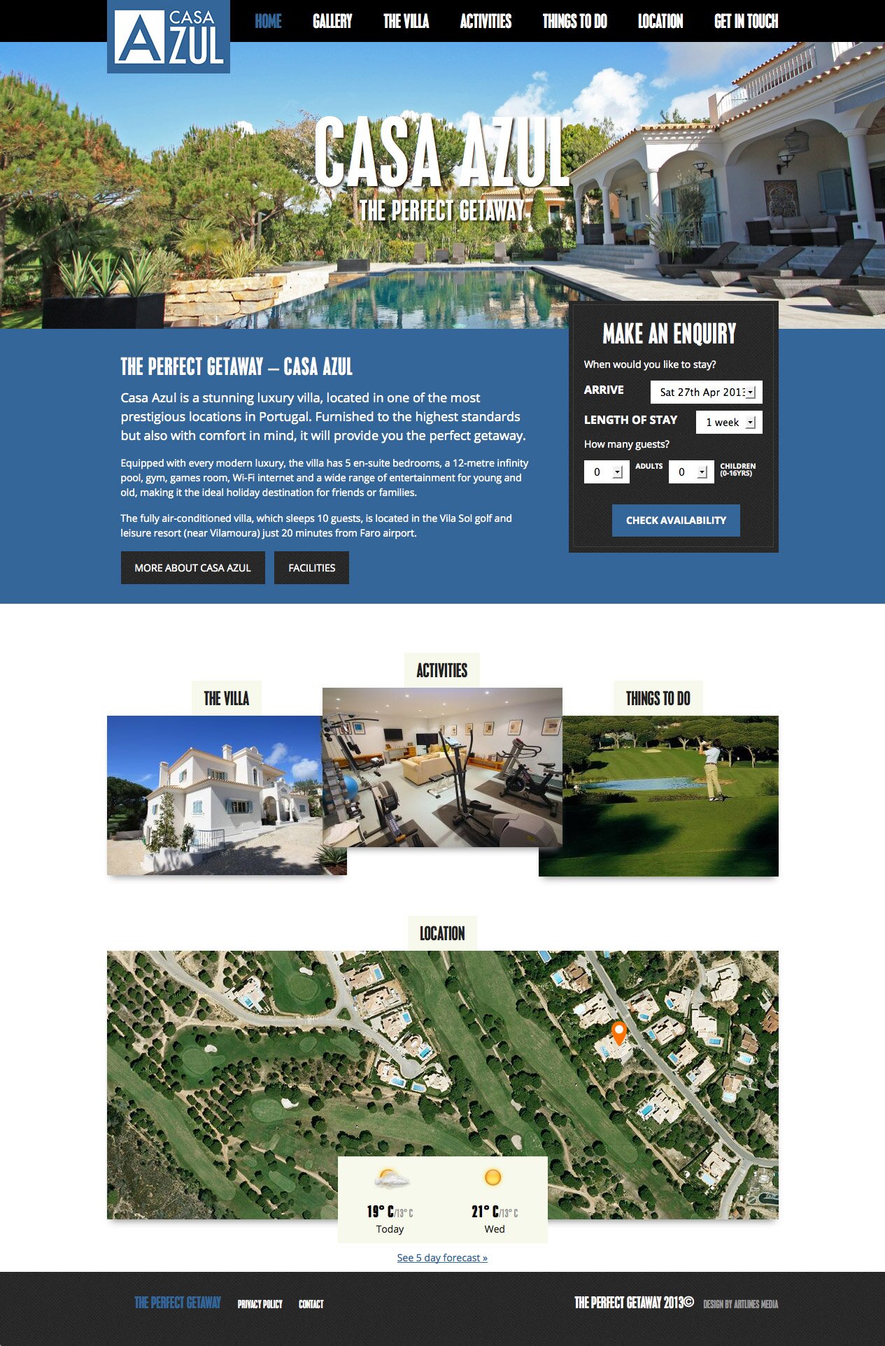 Casa Azul Homepage
